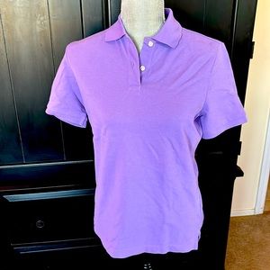 New/no tags.Lands End 100% Cotton Polo. XS,but generous fit. Great purple shade.